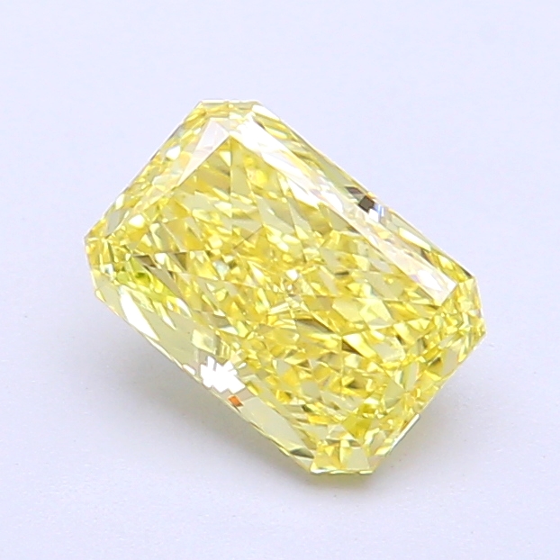 1.00 ct Radiant Fancy Vivid Yellow Lab-Grown Diamond