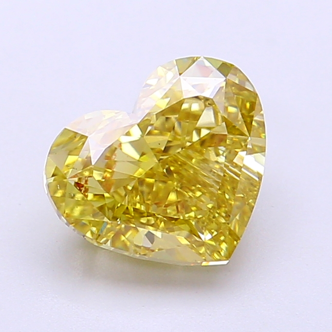 2.02 ct Heart Fancy Intense Yellow Lab-Grown Diamond