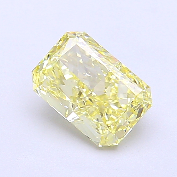 1.04 ct Radiant Fancy Light Yellow Lab-Grown Diamond