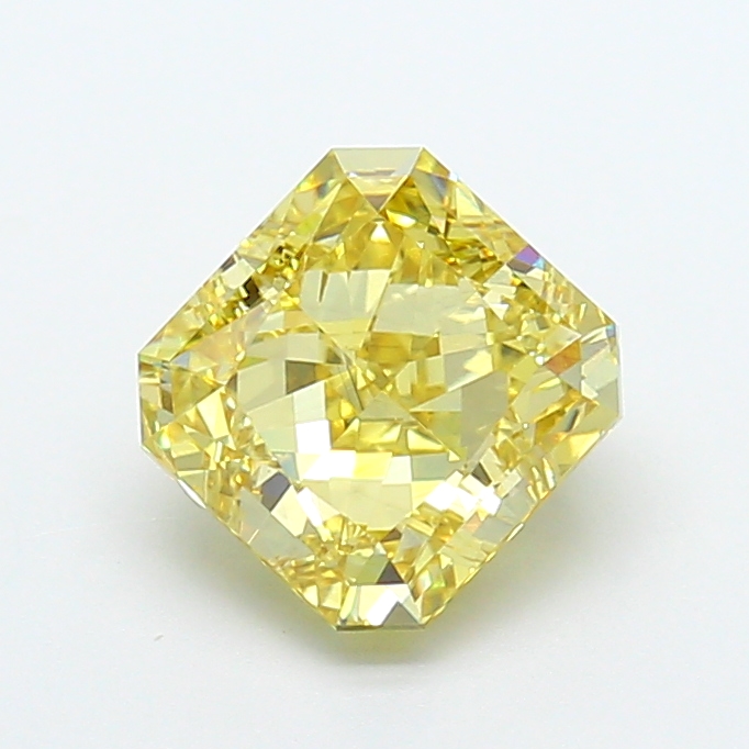 3.01 ct Radiant Fancy Light Yellow Lab-Grown Diamond