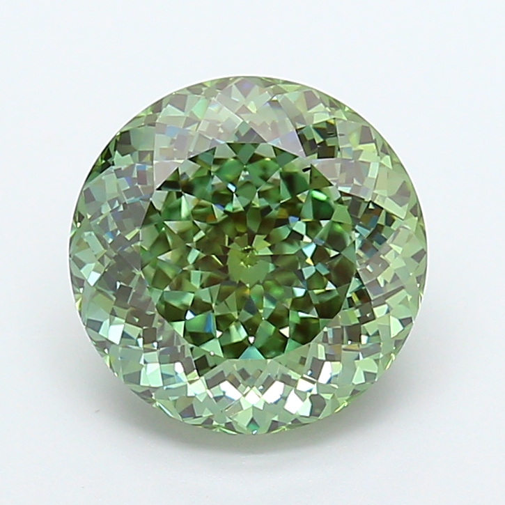 5.03 ct Portuguese Fancy Vivid Green Lab-Grown Diamond