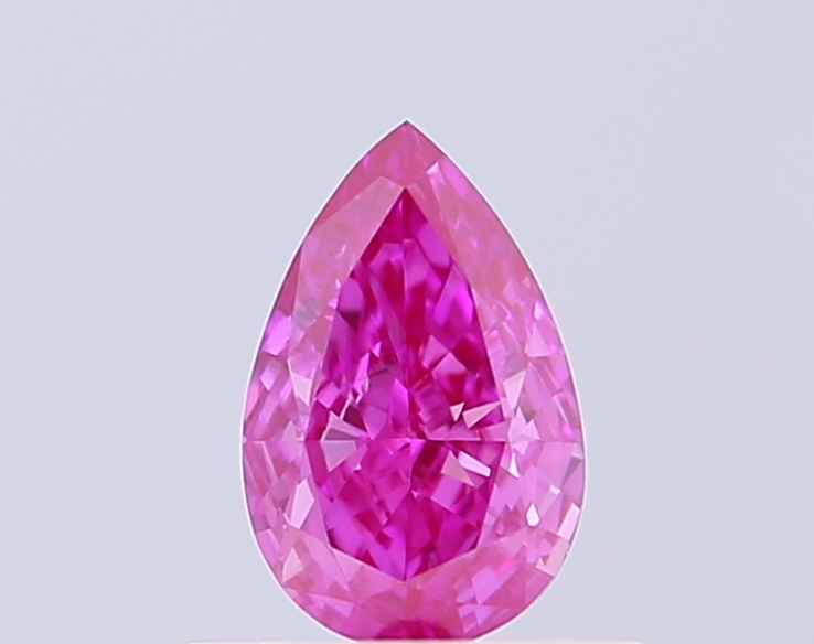 0.45 ct Pear, Fancy Vivid Purple VS1 CVD