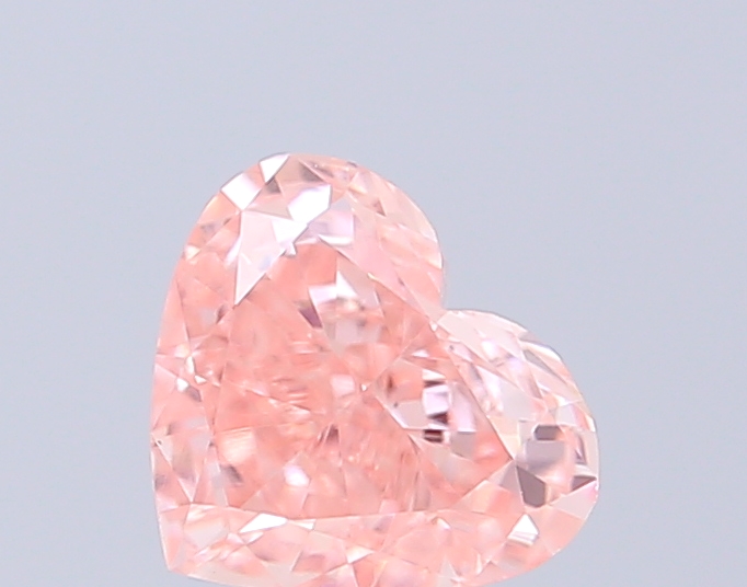 0.63 ct Heart, Fancy Vivid Pink VS1 CVD