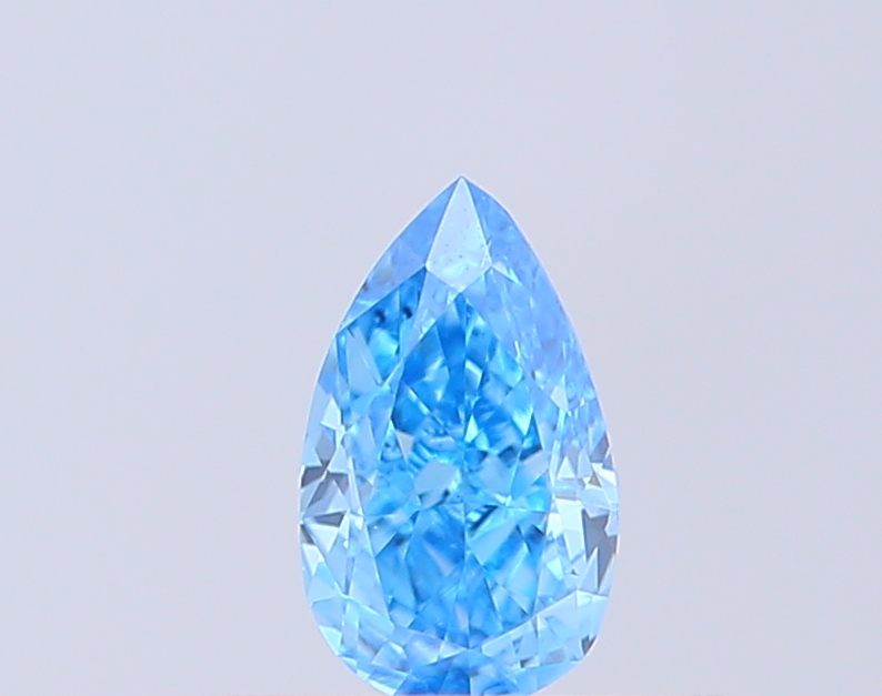 0.32 ct Pear, Fancy Intense Blue VS1 CVD