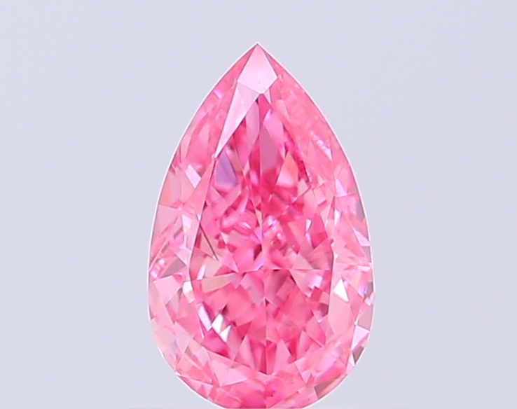 0.52 ct Pear, Fancy Vivid Purple VS1 CVD