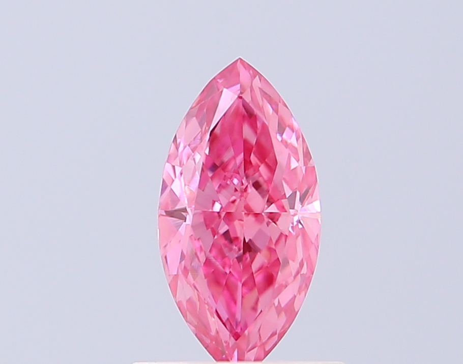 0.66 ct Marquise, Fancy Vivid Pink VS1 CVD