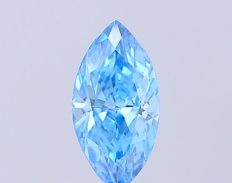 0.95 ct Marquise, Fancy Intense Blue VS1 CVD