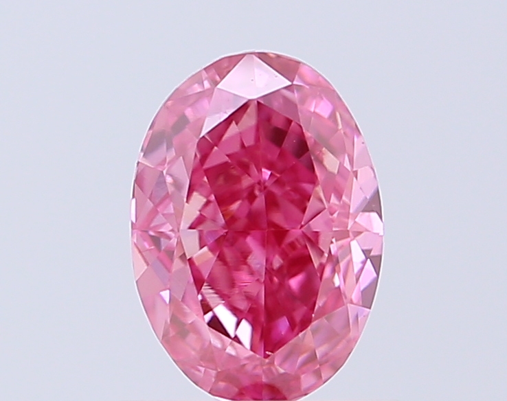 0.75 ct Oval, Fancy Vivid Purple VS2 CVD