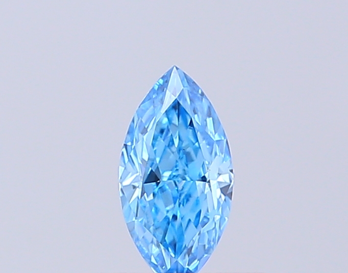 0.40 ct Marquise, Fancy Intense Blue VS1 CVD