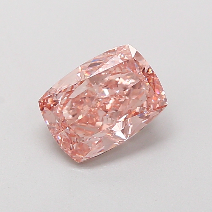 1.56 ct Pink (Vivid) VS1 Cushion lab-grown diamond