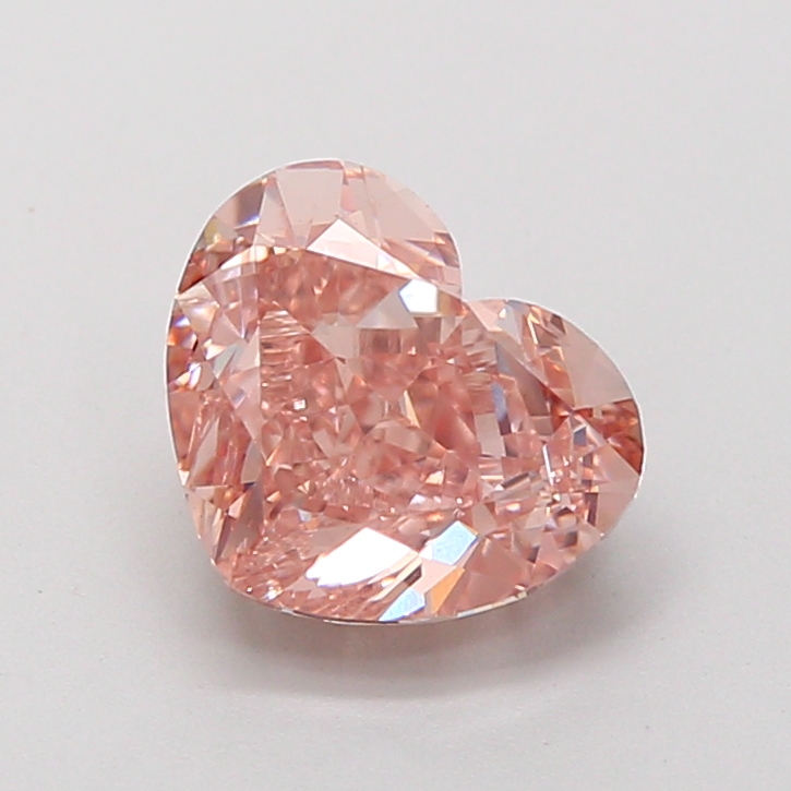 2.70 ct Pink (Vivid) VVS2 Heart Modified lab-grown diamond