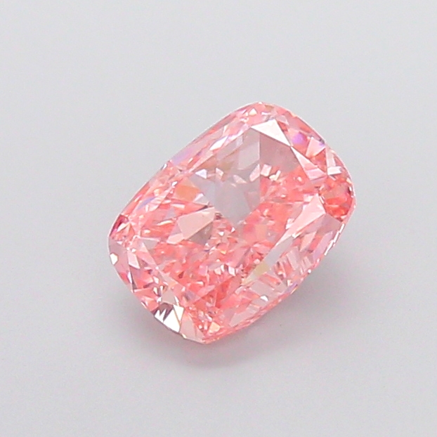 1.59 ct Pink (Vivid) VS1 Cushion lab-grown diamond