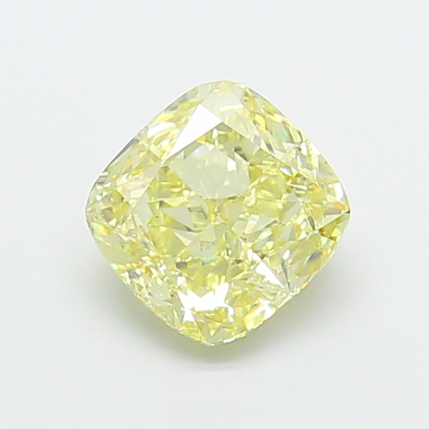 1.92 ct Yellow (Fancy) VS1 Square Cushion lab-grown diamond