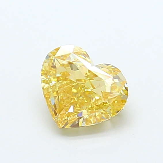0.91 ct Heart Fancy Intense Yellow Lab-Grown Diamond