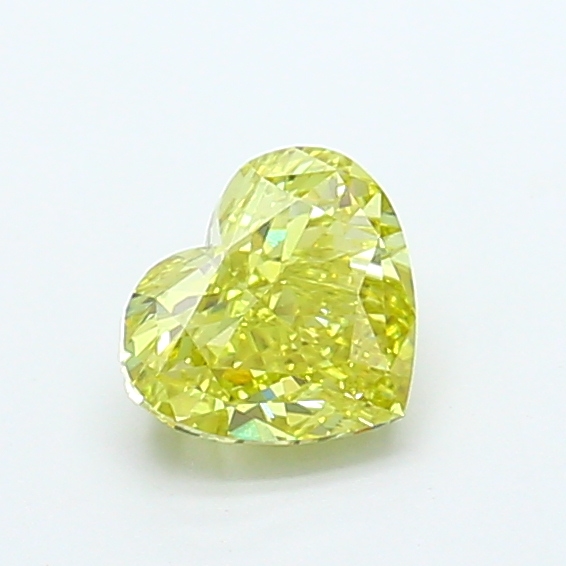 0.93 ct Heart Fancy Vivid Yellow Lab-Grown Diamond