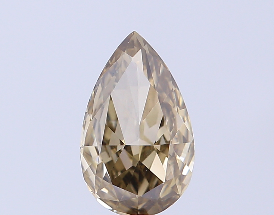 1.05 ct Pear, Fancy Vivid Brown VS1 CVD