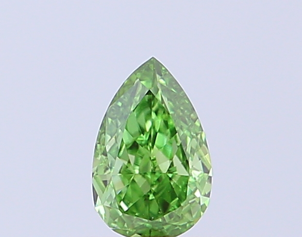 0.35 ct Pear, Fancy Vivid Green VS1 CVD