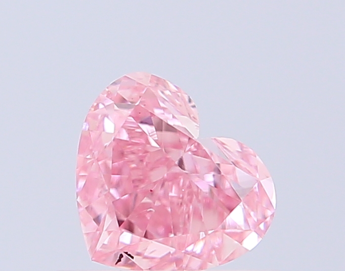 0.50 ct Heart, Fancy Intense Pink VS1 CVD