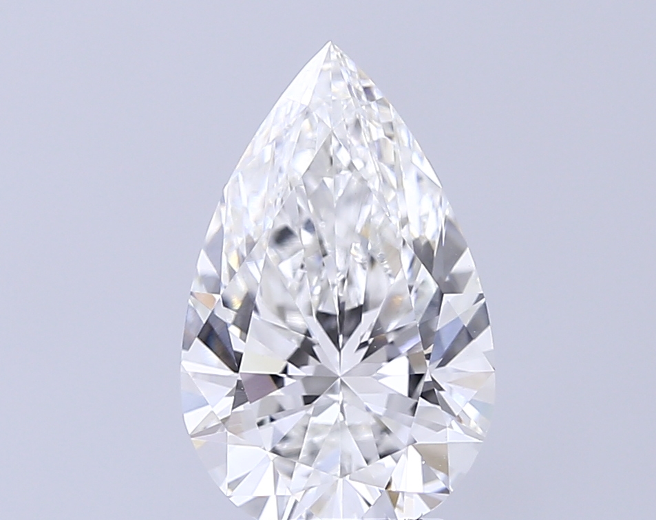 3.03 ct F VVS2 Pear Brilliant lab-grown diamond