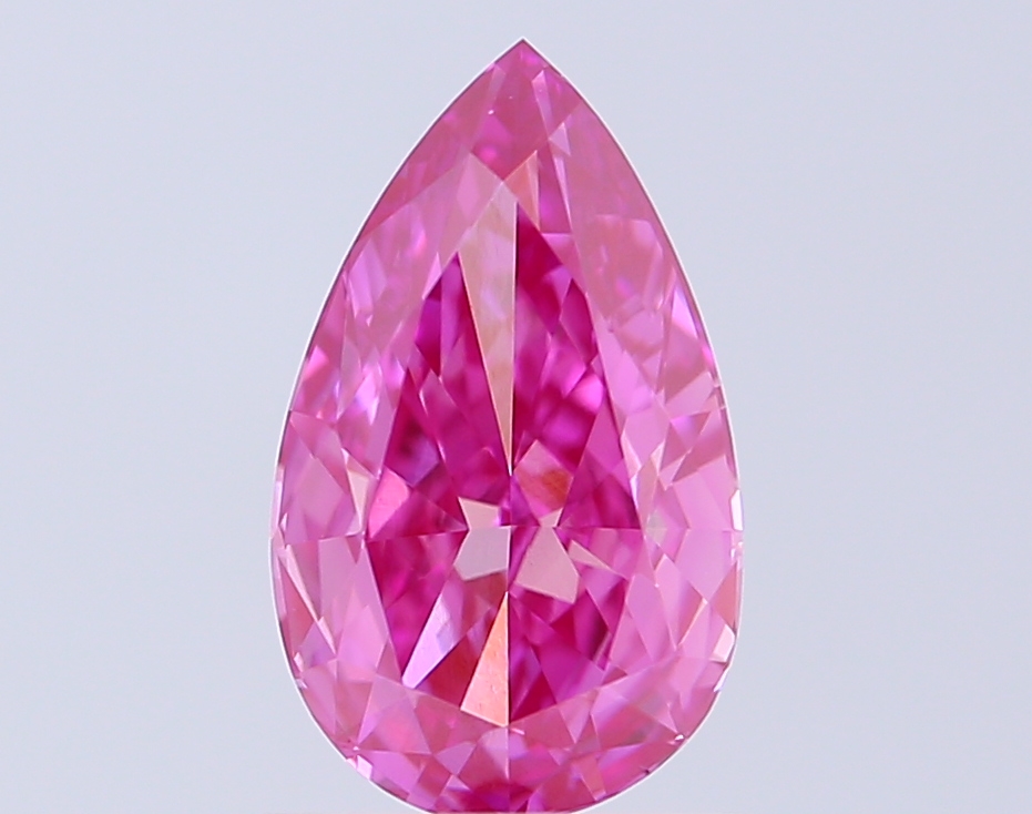 0.91 ct Pear, Fancy Vivid Purple VS1 CVD