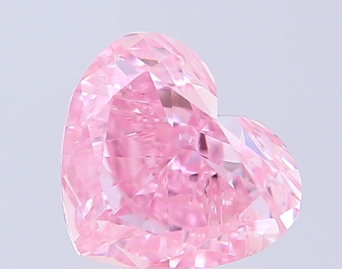 0.80 ct Heart, Fancy Intense Pink VS1 CVD