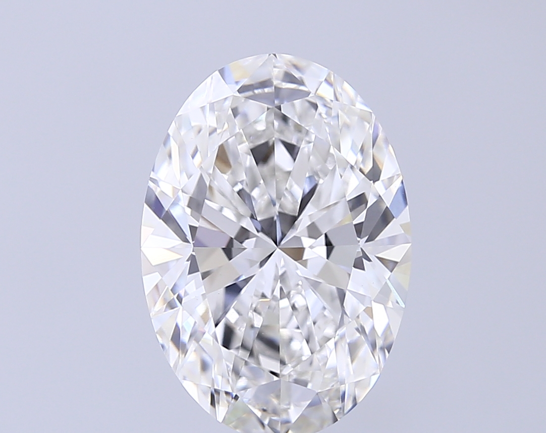 5.04 ct F VVS2 Oval Brilliant lab-grown diamond