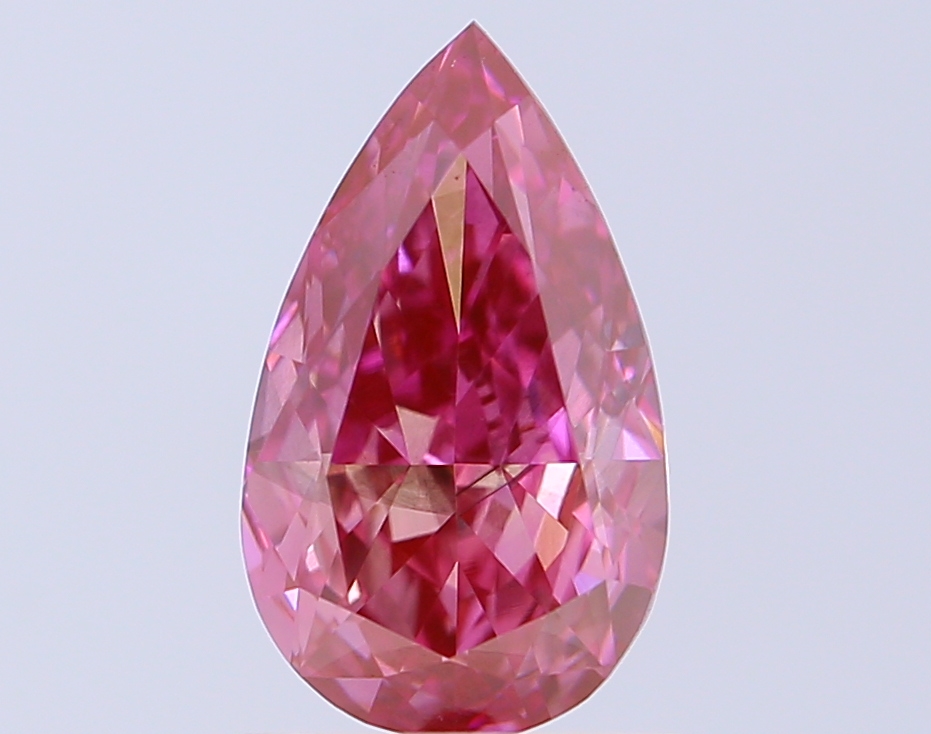 1.03 ct Pear, Fancy Vivid Purple VS1 CVD