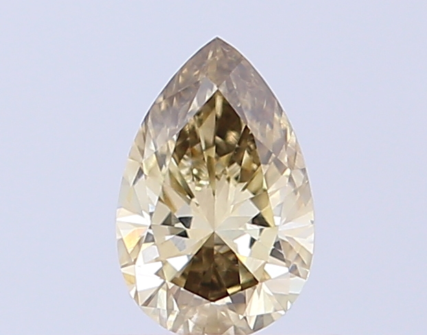 0.43 ct Pear, Fancy Vivid Brown VS1 CVD