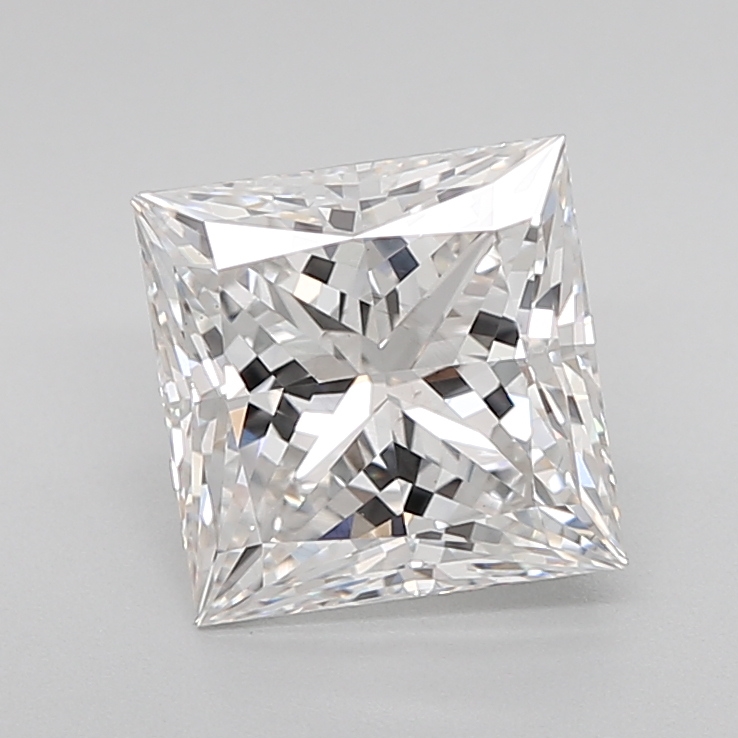 2.34 Carat Certified Loose Lab Grown CVD Diamond Princess F Color VS1 Clarity