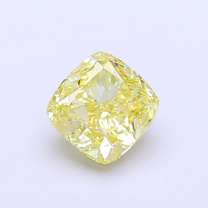 1.22 ct Cushion Fancy Light Yellow Lab-Grown Diamond