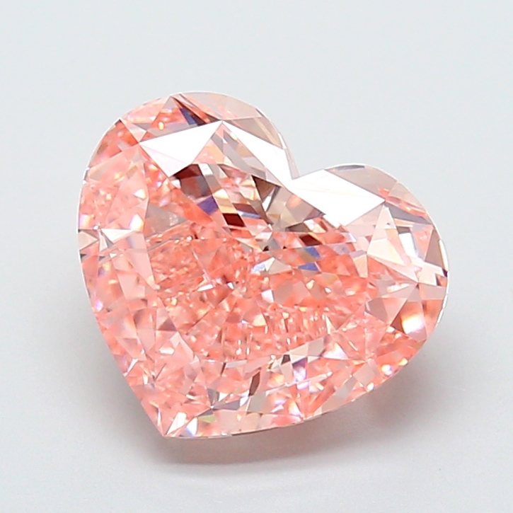 7.01 ct Heart Fancy Vivid Pink Lab-Grown Diamond
