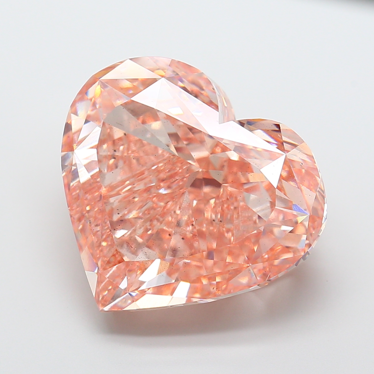 30.09 ct Heart Fancy Light Brownish Pink Lab-Grown Diamond
