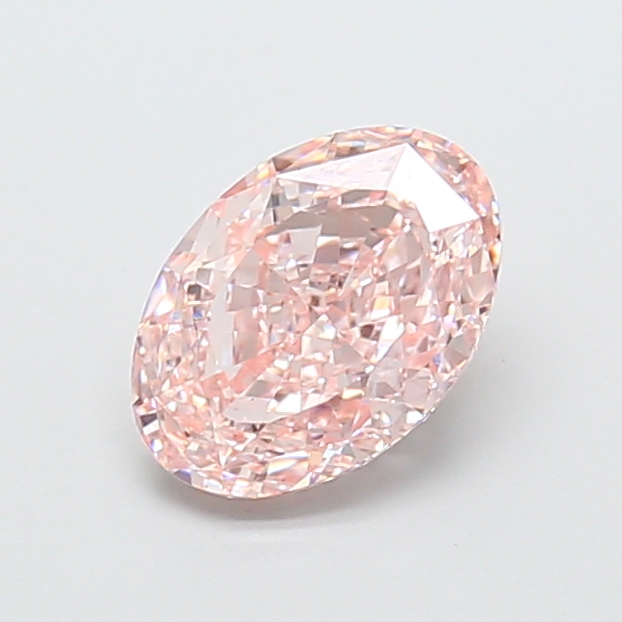 2.01 ct Oval, Fancy Intense Pink VS1 IGI CVD