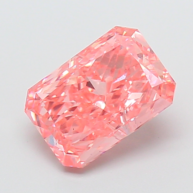 2.14 ct Pink (Vivid) VS1 Radiant lab-grown diamond