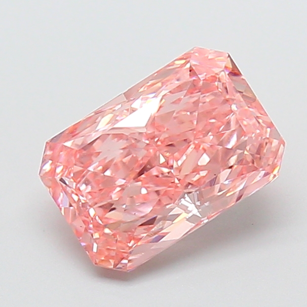 2.09 ct Pink (Vivid) VS1 Radiant lab-grown diamond