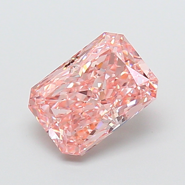 1.63 ct Pink (Vivid) VS1 Radiant lab-grown diamond