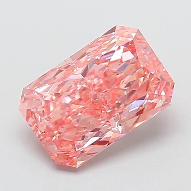 2.10 ct Pink (Vivid) VS2 Radiant lab-grown diamond