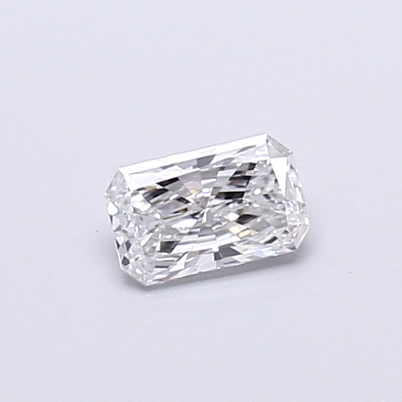 Actual 0.32 carat E Radiant lab-grown diamond