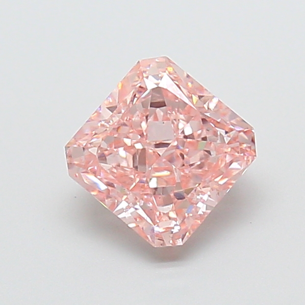1.45 ct Pink (Intense) VS2 Square Radiant lab-grown diamond