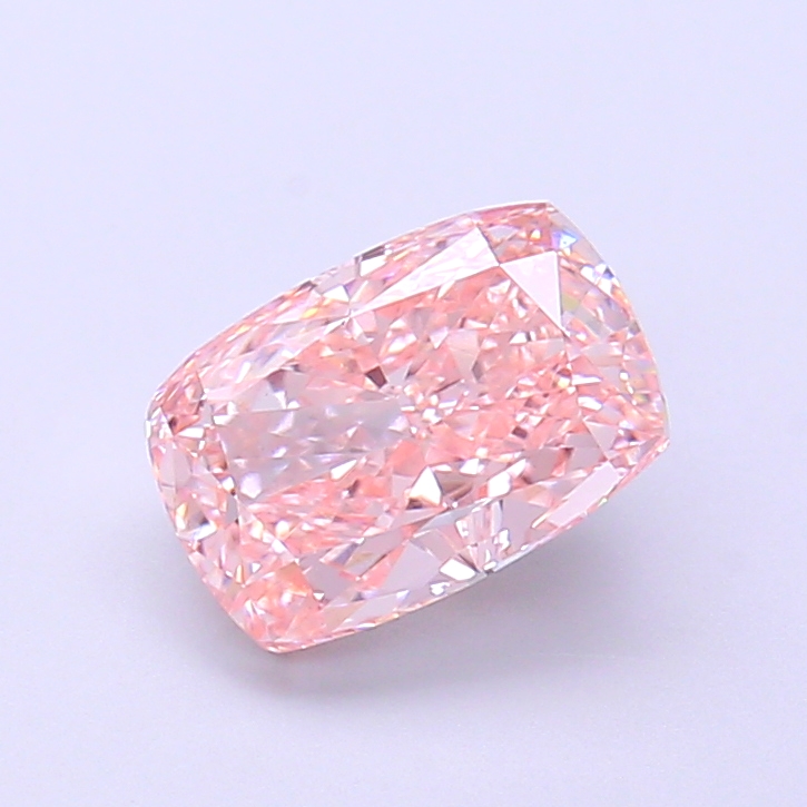 1.65 ct Pink (Intense) VS1 Cushion lab-grown diamond