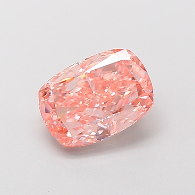 1.54 ct Pink (Vivid) VVS2 Cushion lab-grown diamond