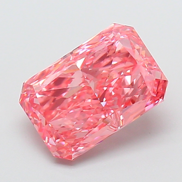 2.16 ct Pink (Vivid) VS1 Radiant lab-grown diamond
