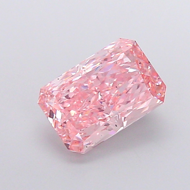 1.96 ct Pink (Vivid) SI1 Radiant lab-grown diamond
