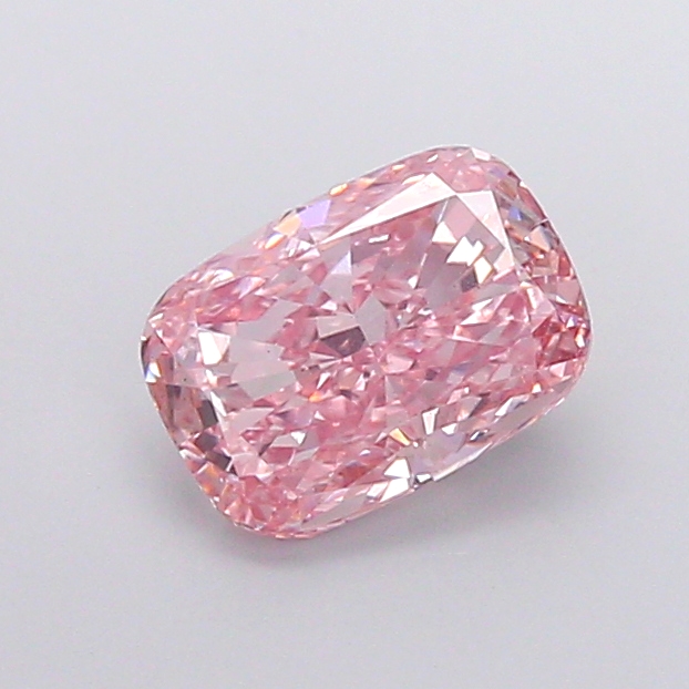 1.79 ct Pink (Intense) VS2 Cushion lab-grown diamond