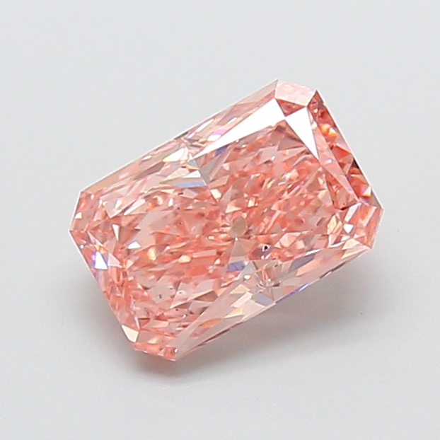 1.62 ct Pink (Vivid) VS2 Radiant lab-grown diamond