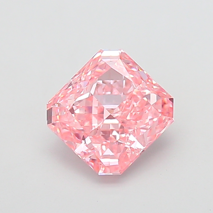 3.05 ct Pink (Vivid) VS1 Square Radiant lab-grown diamond