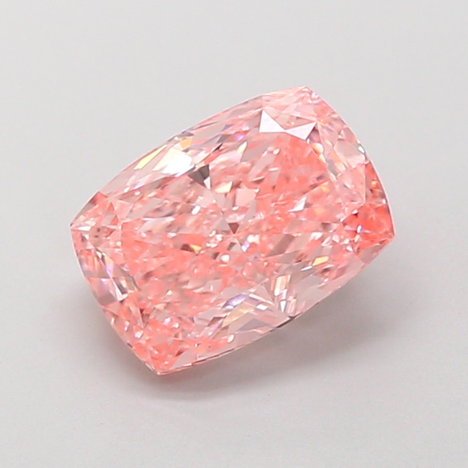 2.19 ct Pink (Vivid) VVS2 Cushion lab-grown diamond