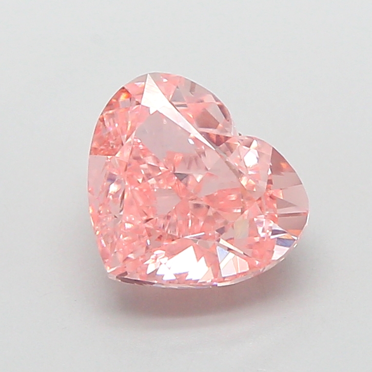 2.01 ct Pink (Intense) VS1 Heart Modified lab-grown diamond