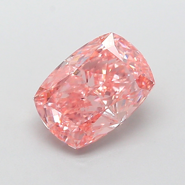2.05 ct Pink (Vivid) VVS2 Cushion lab-grown diamond