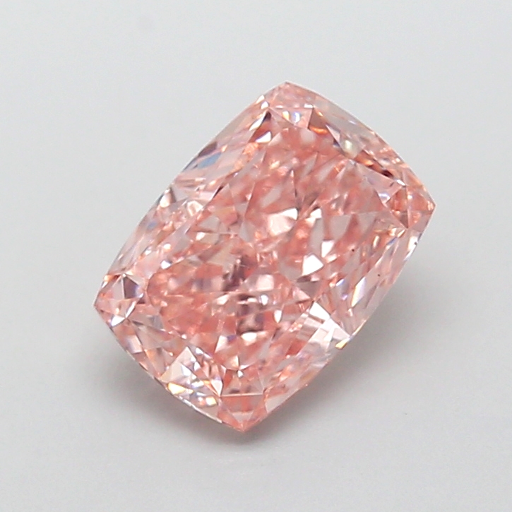 2.10 ct Pink (Intense) VS2 Cushion lab-grown diamond